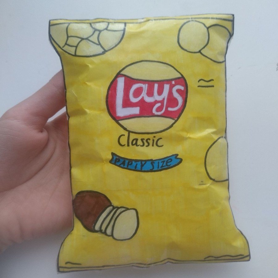 Pacote de Lay's paper squishy